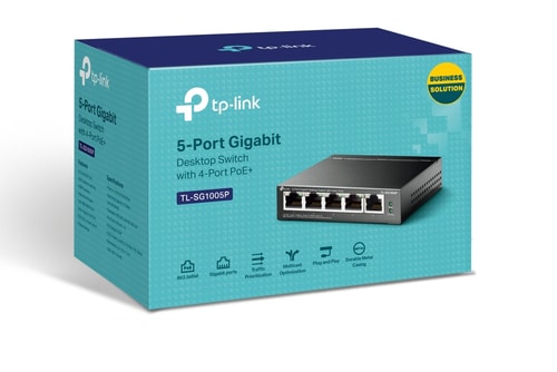 TP-Link TL-SG1005P switch No administrado Gigabit Ethernet (10/100/1000) Energía sobre Ethernet (PoE) Negro TP-Link TL-SG1005P switch No administrado Gigabit Ethernet (10/100/1000) Energía sobre Ethernet (PoE) Negro