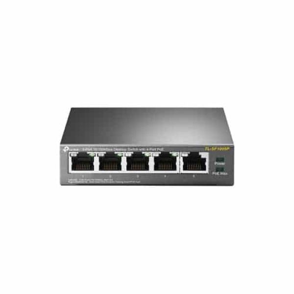 TP-Link TL-SF1005P switch No administrado Fast Ethernet (10/100) Energía sobre Ethernet (PoE) Negro