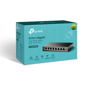 TP-Link TL-SG108PE switch No administrado L2 Gigabit Ethernet (10/100/1000) Energía sobre Ethernet (PoE) Negro TP-Link TL-SG108PE switch No administrado L2 Gigabit Ethernet (10/100/1000) Energía sobre Ethernet (PoE) Negro