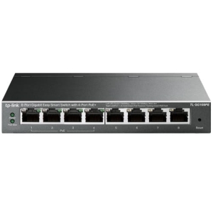 TP-Link TL-SG108PE switch No administrado L2 Gigabit Ethernet (10/100/1000) Energía sobre Ethernet (PoE) Negro