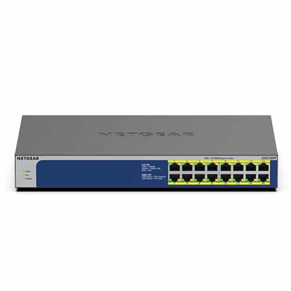 NETGEAR GS516PP No administrado Gigabit Ethernet (10/100/1000) Energía sobre Ethernet (PoE) Azul