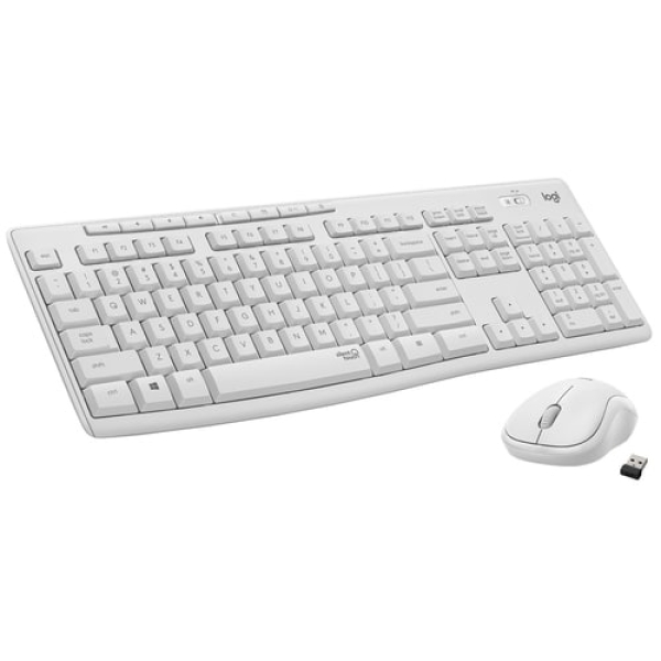 Logitech MK295 Silent Wireless Combo teclado Ratón incluido RF inalámbrico QWERTZ Suizo Blanco