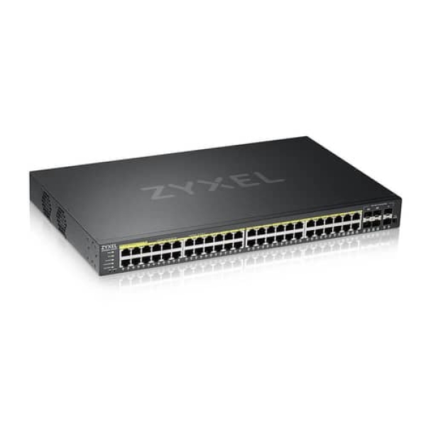 Zyxel GS2220-50HP-EU0101F switch Gestionado L2 Gigabit Ethernet (10/100/1000) Energía sobre Ethernet (PoE) Negro