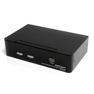 StarTech.com Conmutador Switch KVM – 2 puertos USB 2.0 – Audio Vídeo DVI