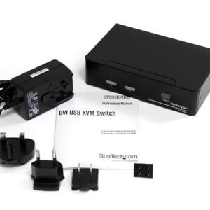 StarTech.com Conmutador Switch KVM - 2 puertos USB 2.0 - Audio Vídeo DVI StarTech.com Conmutador Switch KVM – 2 puertos USB 2.0 – Audio Vídeo DVI