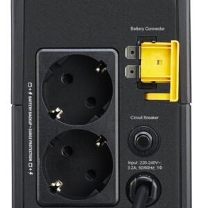 APC BVX700LI-GR sistema de alimentación ininterrumpida (UPS) Línea interactiva 0,7 kVA 360 W 2 salidas AC APC BVX700LI-GR sistema de alimentación ininterrumpida (UPS) Línea interactiva 0,7 kVA 360 W 2 salidas AC