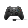Microsoft Xbox Wireless Controller + USB-C Cable Negro Gamepad Analógico/Digital PC, Xbox One, Xbox One S, Xbox One X, Xbox Series S, Xbox Series X
