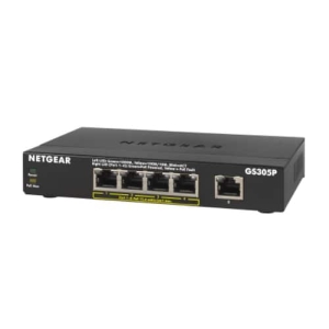 NETGEAR GS305Pv2 No administrado Gigabit Ethernet (10/100/1000) Energía sobre Ethernet (PoE) Negro