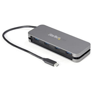 StarTech.com HB30CM4AB hub de interfaz USB 3.2 Gen 1 (3.1 Gen 1) Type-C 5000 Mbit/s Negro