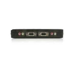 StarTech.com Juego de Conmutador Switch KVM 4 Puertos Vídeo VGA USB 2.0 con Cables y Audio