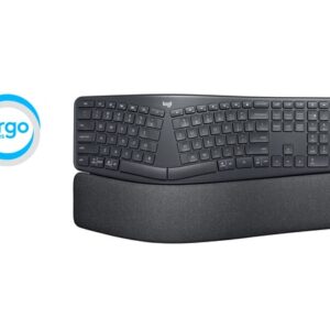 Logitech Ergo K860 teclado RF Wireless + Bluetooth Inglés Grafito