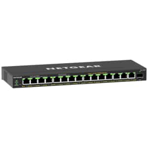 NETGEAR 16-Port High-Power PoE+ Gigabit Ethernet Plus Switch (231W) with 1 SFP port (GS316EPP) Gestionado Energía sobre Ethernet (PoE) Negro NETGEAR 16-Port High-Power PoE+ Gigabit Ethernet Plus Switch (231W) with 1 SFP port (GS316EPP) Gestionado Energía sobre Ethernet (PoE) Negro