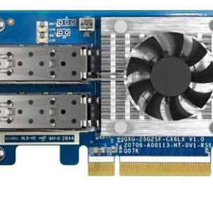 QNAP QXG-25G2SF-CX6 adaptador y tarjeta de red Interno Fibra 25000 Mbit/s
