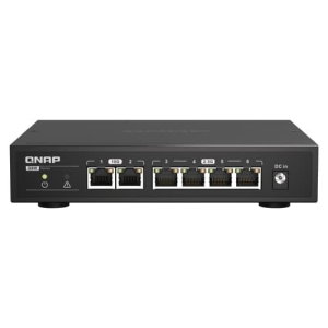 QNAP QSW-2104-2T switch No administrado 2.5G Ethernet (100/1000/2500) Negro
