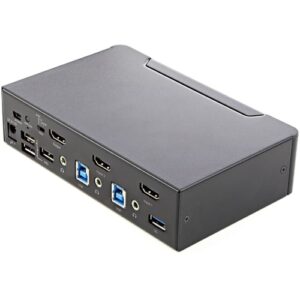 StarTech.com Switch Conmutador KVM de 2 Puertos HDMI 2.0 4K para 1 Monitor - Vídeo de 4K y 60Hz Ultra HD - HDR - Hub Ladrón USB 3.0 de 2 Puertos y 4 Puertos USB 2.0 HID - Audio - HotKey - TAA StarTech.com Switch Conmutador KVM de 2 Puertos HDMI 2.0 4K para 1 Monitor – Vídeo de 4K y 60Hz Ultra HD – HDR – Hub Ladrón USB 3.0 de 2 Puertos y 4 Puertos USB 2.0 HID – Audio – HotKey – TAA