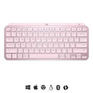 Logitech MX Keys Mini teclado RF Wireless + Bluetooth QWERTY Inglés Rosa