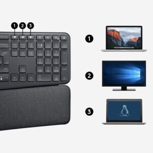 Logitech K860 for Business teclado Bluetooth Suizo Grafito Logitech K860 for Business teclado Bluetooth Suizo Grafito