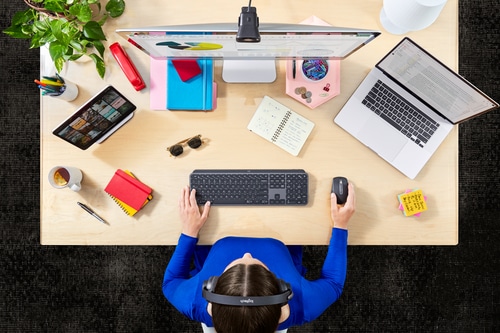 Logitech MX Keys for Business teclado RF Wireless + Bluetooth Inglés internacional Grafito Logitech MX Keys for Business teclado RF Wireless + Bluetooth Inglés internacional Grafito