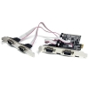 StarTech.com Tarjeta Adaptadora PCI Express PCIe de 4 Puertos Serie RS232 UART 16550 Serial DB9 StarTech.com Tarjeta Adaptadora PCI Express PCIe de 4 Puertos Serie RS232 UART 16550 Serial DB9