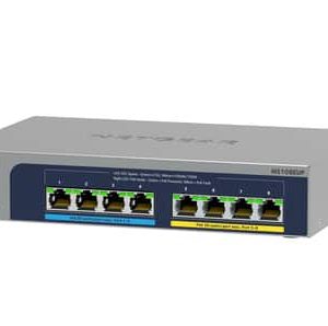 NETGEAR 8-port Ultra60 PoE++ Multi-Gigabit (2.5G) Ethernet Plus Switch No administrado L2/L3 2.5G Ethernet (100/1000/2500) Energía sobre Ethernet (PoE) Gris NETGEAR 8-port Ultra60 PoE++ Multi-Gigabit (2.5G) Ethernet Plus Switch No administrado L2/L3 2.5G Ethernet (100/1000/2500) Energía sobre Ethernet (PoE) Gris