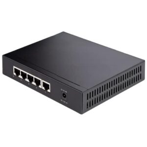 StarTech.com Switch Conmutador de Red Ethernet no Gestionado de 2,5G – Gigabit de 5 Puertos no Gestionado 2.5GBASE-T – de Escritorio o Pared – Retrocompatible con 10/100/1000Mbps – Jumbo 9K