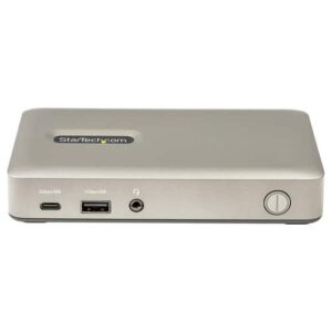 StarTech.com Docking Station USB C - USB-C a DisplayPort 4K 30Hz o VGA - Carga con Entrega de Alimentación PD de 65W - Hub USB 3.1 Gen 1 de 4 puertos - Replicador de Puertos USB Tipo C StarTech.com Docking Station USB C – USB-C a DisplayPort 4K 30Hz o VGA – Carga con Entrega de Alimentación PD de 65W – Hub USB 3.1 Gen 1 de 4 puertos – Replicador de Puertos USB Tipo C