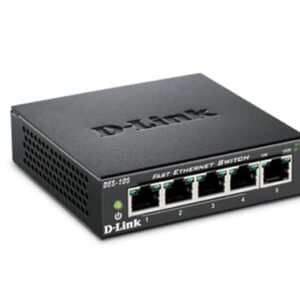 D-Link DES-105 switch No administrado Negro D-Link DES-105 switch No administrado Negro