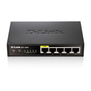 D-Link DES-1005P switch No administrado Energía sobre Ethernet (PoE) Negro