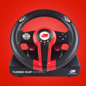 Alternative view of FR-TEC Turbo cup Negro, Rojo Volante + Pedales Nintendo Switch, Nintendo Switch Lite, PC