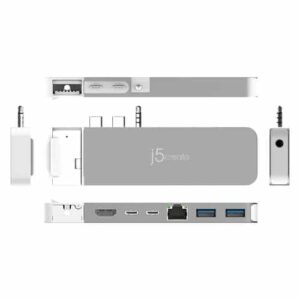 j5create JCD395-N Concentrador 4K60 Elite Pro USB4® con equipo MagSafe®