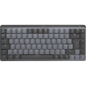 Logitech MX Mini Mechanical for Mac teclado Bluetooth AZERTY Francés Grafito, Gris