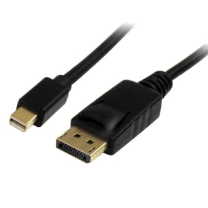 StarTech.com Cable de 1m Mini DisplayPort a DisplayPort 1.2 – Cable Adaptador Mini DisplayPort a DisplayPort 4K x 2K UHD – Cable para Monitor Mini DP a DP