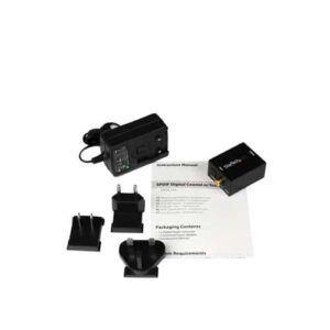 StarTech.com Adaptador Conversor de Audio Digital Coaxial SPDIF o Toslink Óptico a RCA Estéreo Analógico