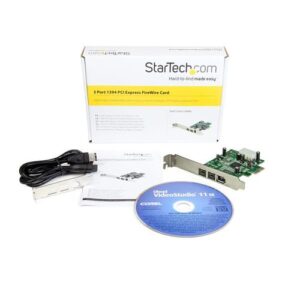 StarTech.com Adaptador Tarjeta FireWire PCI-Express PCI-e de 2 Puertos F/W 800 y 1 Puerto F/W 400 StarTech.com Adaptador Tarjeta FireWire PCI-Express PCI-e de 2 Puertos F/W 800 y 1 Puerto F/W 400
