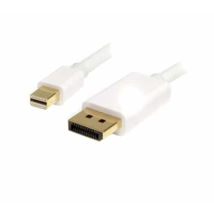 StarTech.com Cable de 3m Mini DisplayPort a DisplayPort 1.2 – Cable Adaptador Mini DisplayPort a DisplayPort 4K x 2K UHD – Cable para Monitor Mini DP a DP – Blanco