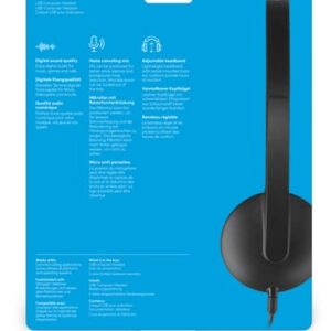 Logitech Usb H340 Auriculares Alámbrico Diadema Oficina/Centro de llamadas USB tipo A Negro Logitech Usb H340 Auriculares Alámbrico Diadema Oficina/Centro de llamadas USB tipo A Negro