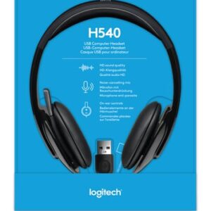 Logitech H540 USB Computer Headset Auriculares Alámbrico Diadema Oficina/Centro de llamadas USB tipo A Negro Logitech H540 USB Computer Headset Auriculares Alámbrico Diadema Oficina/Centro de llamadas USB tipo A Negro