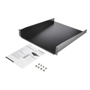 StarTech.com Estante Bandeja para Armario Rack Universal de Servidores 2U 22in Profundidad Fija - 22kg