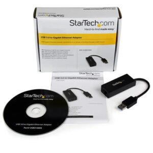 StarTech.com Adaptador Tarjeta de Red Externa NIC USB 3.0 a 1 Puerto Gigabit Ethernet 1Gbps RJ45 USBA Negro StarTech.com Adaptador Tarjeta de Red Externa NIC USB 3.0 a 1 Puerto Gigabit Ethernet 1Gbps RJ45 USBA Negro