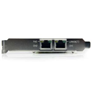 StarTech.com Tarjeta Adaptador de Red PoE/PSE PCI Express PCIe Gigabit Ethernet con 2 Puertos RJ45 StarTech.com Tarjeta Adaptador de Red PoE/PSE PCI Express PCIe Gigabit Ethernet con 2 Puertos RJ45