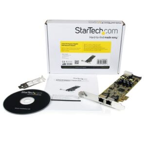 StarTech.com Tarjeta Adaptador de Red PoE/PSE PCI Express PCIe Gigabit Ethernet con 2 Puertos RJ45 StarTech.com Tarjeta Adaptador de Red PoE/PSE PCI Express PCIe Gigabit Ethernet con 2 Puertos RJ45