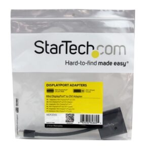 StarTech.com Adaptador de Vídeo Mini DisplayPort a DVI – Cable Conversor Convertidor DP – 1920×1200 – Pasivo