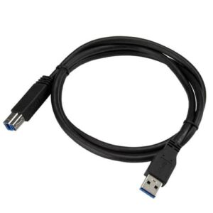 StarTech.com Cable Certificado 1m USB 3.0 Super Speed USB B Macho a USB A Macho Adaptador para Impresora - Negro StarTech.com Cable Certificado 1m USB 3.0 Super Speed USB B Macho a USB A Macho Adaptador para Impresora – Negro