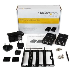 StarTech.com Kit Extensor Vídeo Audio HDMI por Cable UTP Ethernet Cat5 Cat6 RJ45 con Power over Cable - 50m StarTech.com Kit Extensor Vídeo Audio HDMI por Cable UTP Ethernet Cat5 Cat6 RJ45 con Power over Cable – 50m