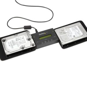 StarTech.com Duplicador Clonador Autónomo Externo de Discos Duros HDD SATA de 14GBpm – Borrador Sanitizer