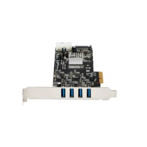 StarTech.com Adaptador Tarjeta PCI Express PCI-E 4 Puertos USB 3.0 UASP 2 Canales de 5Gbps con Alimentación Molex SATA StarTech.com Adaptador Tarjeta PCI Express PCI-E 4 Puertos USB 3.0 UASP 2 Canales de 5Gbps con Alimentación Molex SATA
