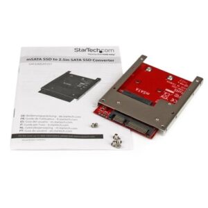 StarTech.com Adaptador Conversor de SSD mSATA a SATA de 2,5 Pulgadas - Convertidor StarTech.com Adaptador Conversor de SSD mSATA a SATA de 2,5 Pulgadas - Convertidor