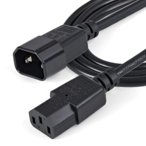 StarTech.com Cable de 1m de Extensión de Alimentación, C14 a C13, 10A 125V, 18AWG, Alargador de Cable de Corriente de Ordenador, IEC-320-C14 a IEC-320-C13, para Fuente de Alimentación, UL StarTech.com Cable de 1m de Extensión de Alimentación, C14 a C13, 10A 125V, 18AWG, Alargador de Cable de Corriente de Ordenador, IEC-320-C14 a IEC-320-C13, para Fuente de Alimentación, UL