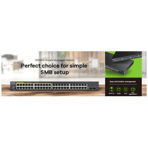 Zyxel GS1900-48HP Gestionado L2 Gigabit Ethernet (10/100/1000) Energía sobre Ethernet (PoE) Negro