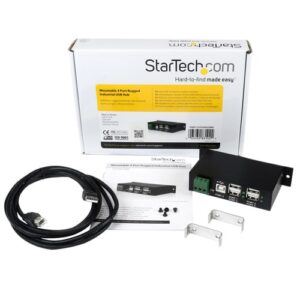 StarTech.com Hub Industrial de 4 Puertos USB 2.0 con Protección Antiestática ESD StarTech.com Hub Industrial de 4 Puertos USB 2.0 con Protección Antiestática ESD